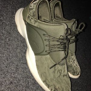 Green puma sneakers